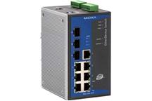 Gigabitowy Przemysłowy Switch Ethernetowy MOXA EDS-510A z portami SFP (mini-GBIC)