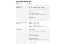 FRL - odcinające 1700 - tabela