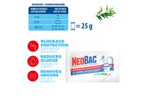 Dawkowanie preparatu do szamb i oczyszczalni NeoBac w saszetkach