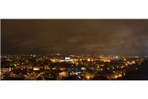 Widok na Bygdoszcz z wieży ciśnień nocą Widok na Bygdoszcz z wieży ciśnień nocą