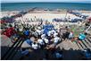 Prezentacja drużyn na plaży w Mielnie
